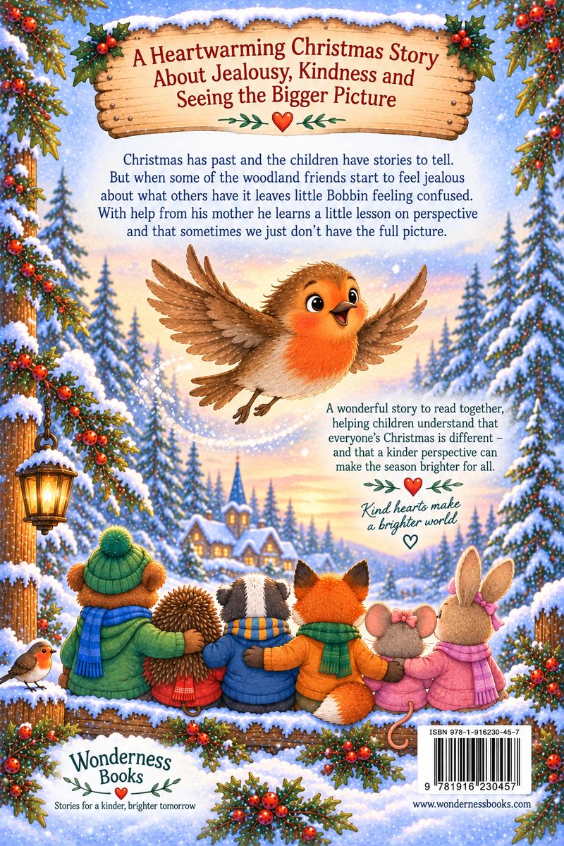 Bobbin the Christmas Robin back cover