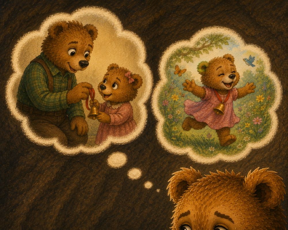 Archie Bear remembering his mum’s story