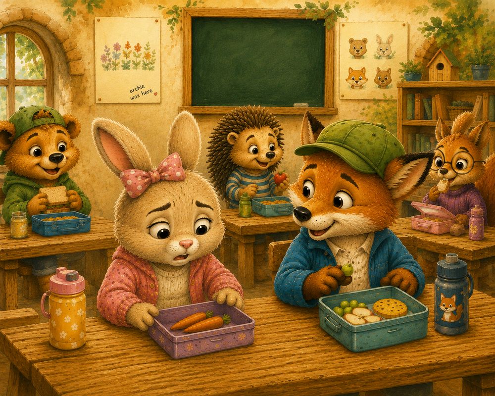 Lola Bunny opens her lunch box